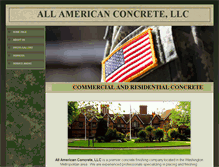 Tablet Screenshot of allamericanconcretellc.com